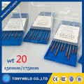 Soudage TIG 2% Thoriated 3.0 * 150mm électrode de tungstène rouge pour machines à souder TIG